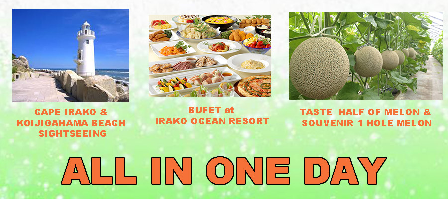&nbspDay trip bus tour / Departure and Arrival from Nagoya / IRAKO Sightseeing & ATSUMI Melon Tasting