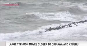 &nbspTyphoon Nanmadol malapit na sa Okinawa at Kyushu